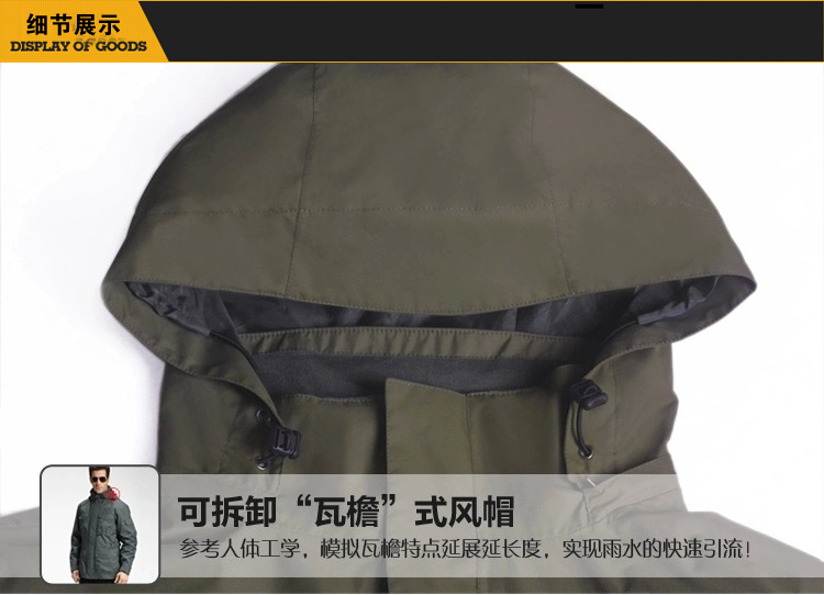 可拆卸風帽 可拆卸風帽