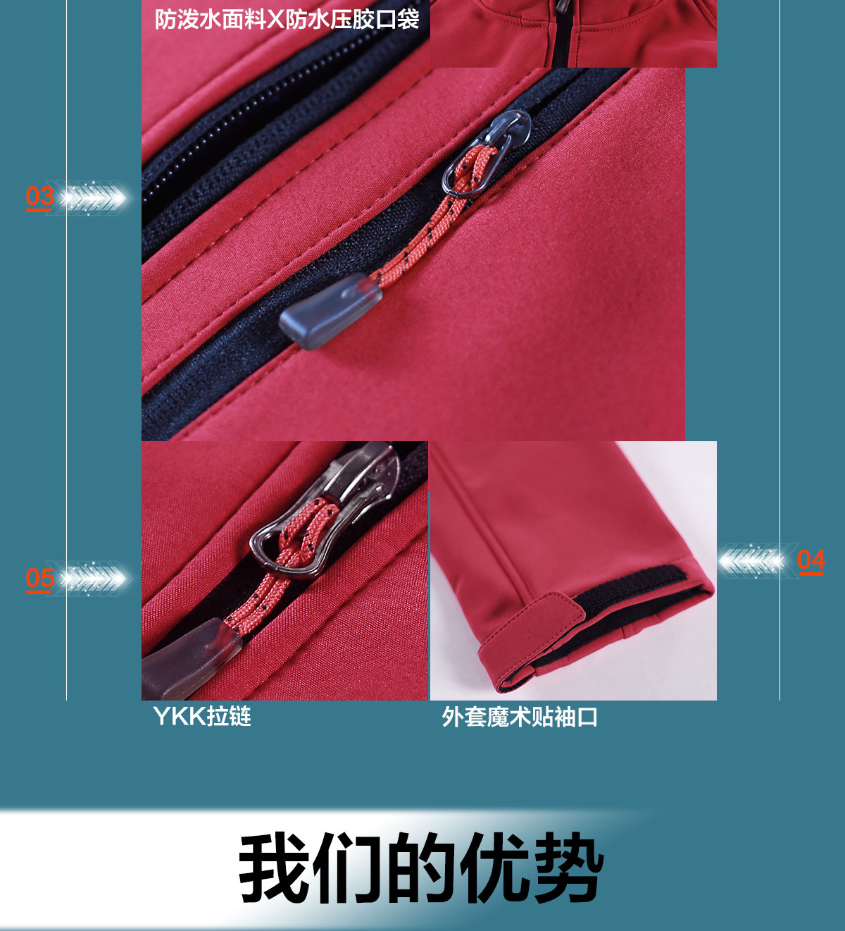 軟殼衣細節(jié)展示 軟殼衣細節(jié)展示