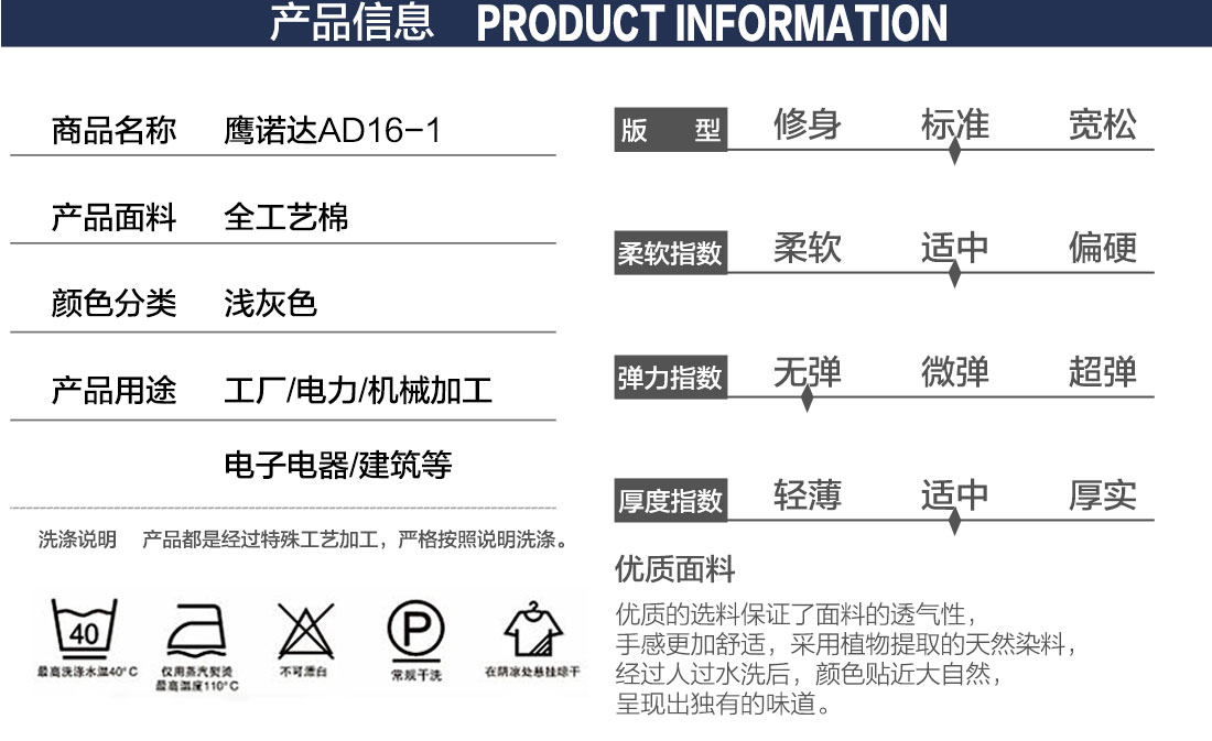 工作服勞保的產品詳情